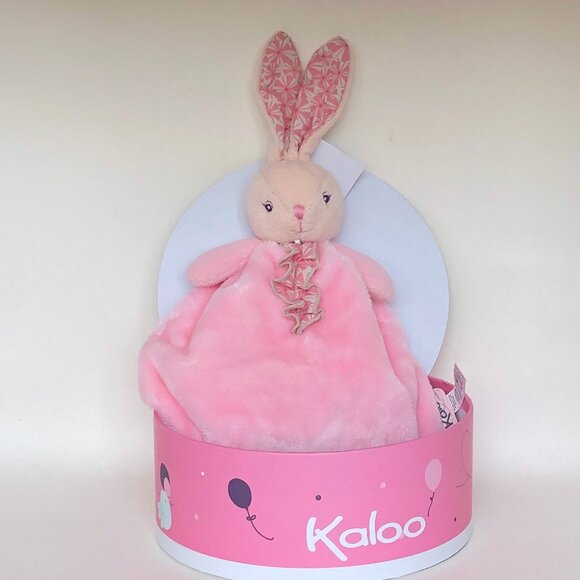 Kaloo Brand New Pink Rabbit Hand Puppet /Soft Doudou /Lovey/Security blanket 🐇 - Picture 6 of 9